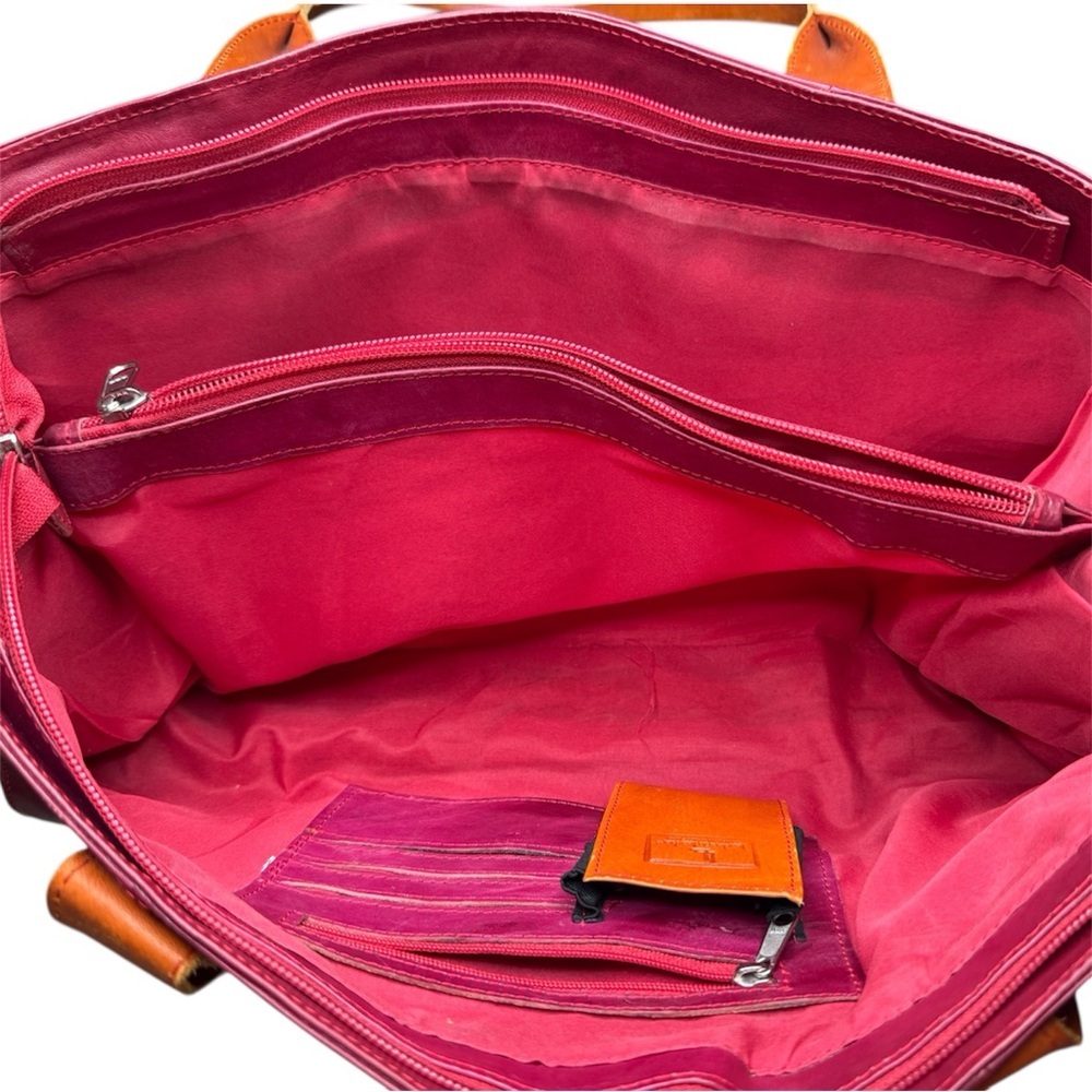 Leaders in Leather Vintage Leather Tote Bag - Picture 9 of 16